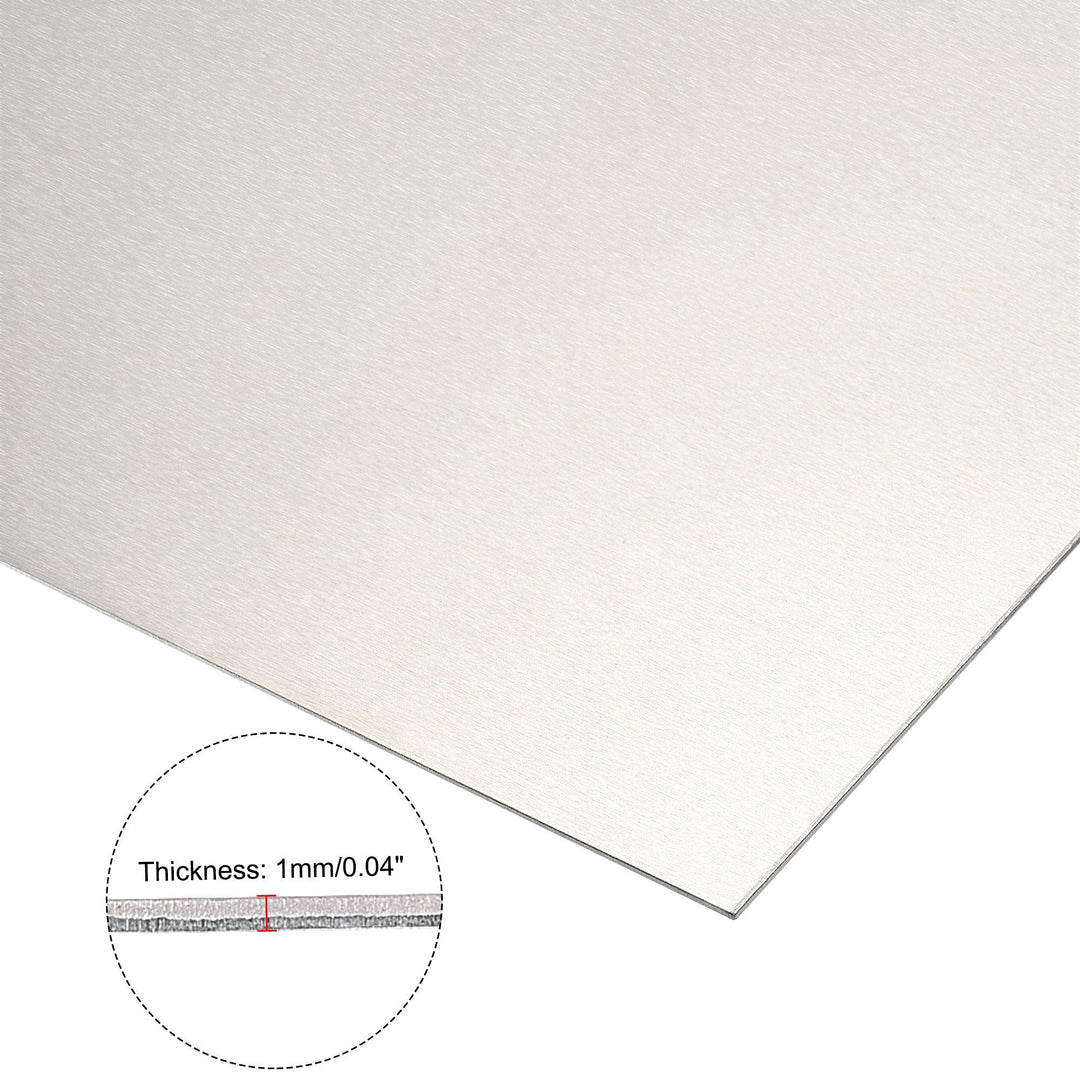 Aluminum Sheet, 300mm x 150mm x 1mm Thickness 5052 Aluminum Plate