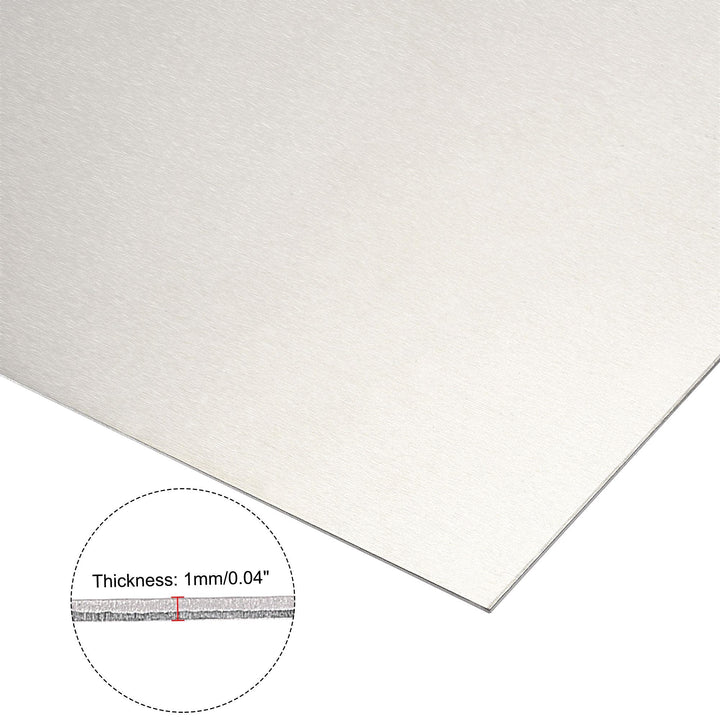 Aluminum Sheet, 300mm x 150mm x 1mm Thickness 5052 Aluminum Plate