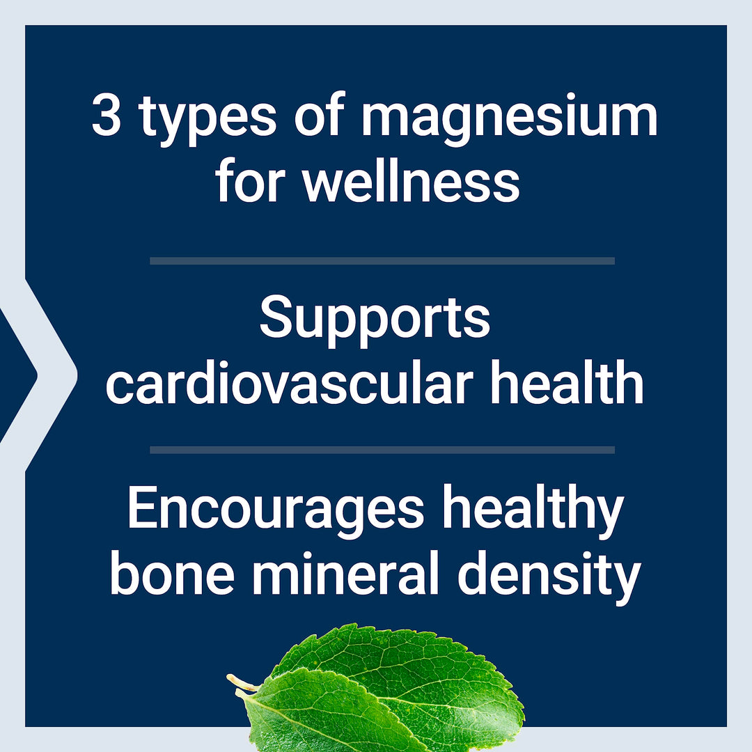 Magnesium Caps, 500 mg, Magnesium Oxide, Magnesium Citrate, Magnesium Succinate, Heart Health, Healthy Bones, Metabolism Support, 100 Vegetarian Capsules