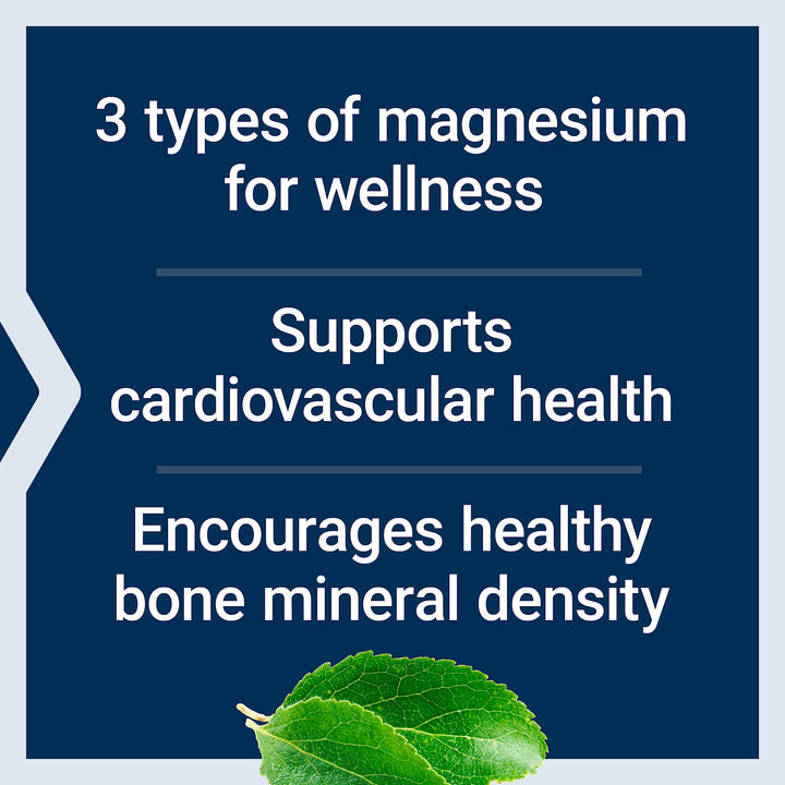 Magnesium Caps, 500 mg, Magnesium Oxide, Magnesium Citrate, Magnesium Succinate, Heart Health, Healthy Bones, Metabolism Support, 100 Vegetarian Capsules
