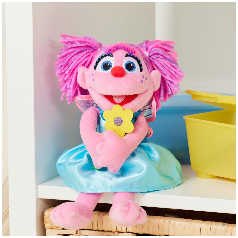 Sesame Street Official Abby Cadabby Muppet Plush, Premium Plush Toy for Ages 1 & Up, Pink/Blue, 11”