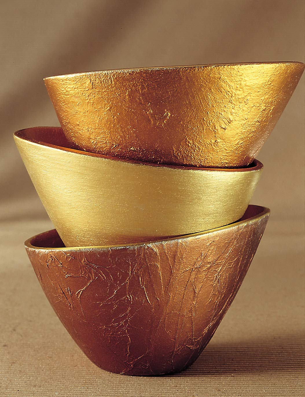 Pébéo Gédéo Mirror Effect 24k Gold Leaves Adhesive Sheet - 12 Sheets, 5 ½ x 5 ½ Inches, Art and Craft Supplies, for Painting, Home Decor, or Decorations