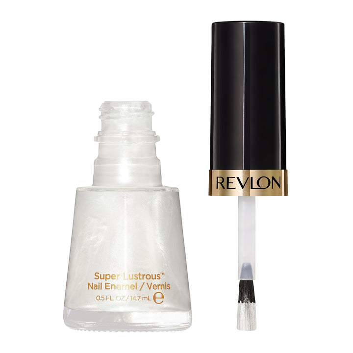 Revlon Nail Enamel, Chip Resistant Nail Polish, Glossy Shine Finish, in Nude/Brown, 020 Pure Pearl, 0.5 oz