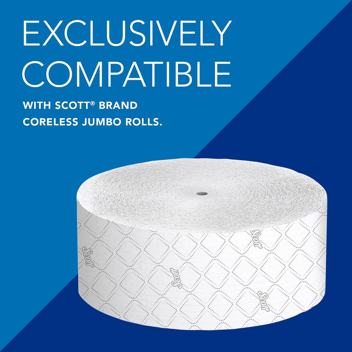 Kimberly-Clark Professional 09601 Coreless JRT Jr. Bath Tissue Dispenser, EZ Load, 6x9.8x14.3, Stainless Steel