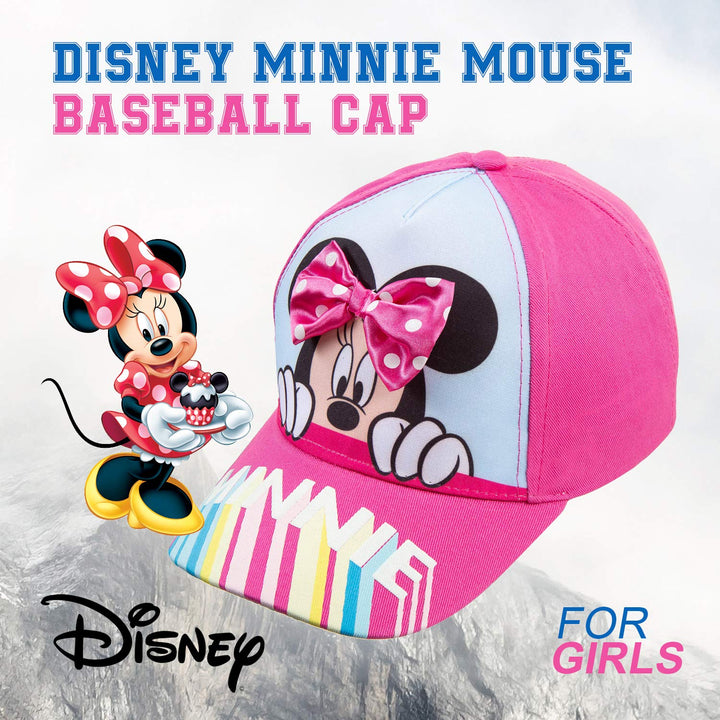 Minnie Mouse Girls Baseball Cap (Pink)
