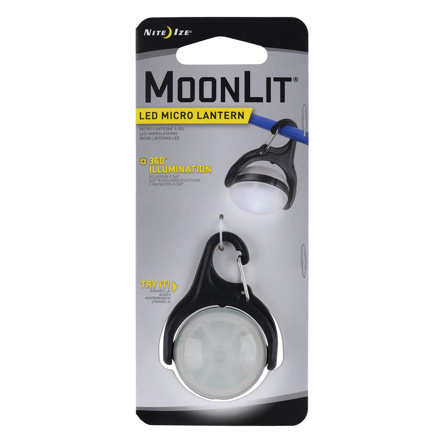 Moonlit LED Micro Lantern, Mini Swivel Light with Clip, White LED