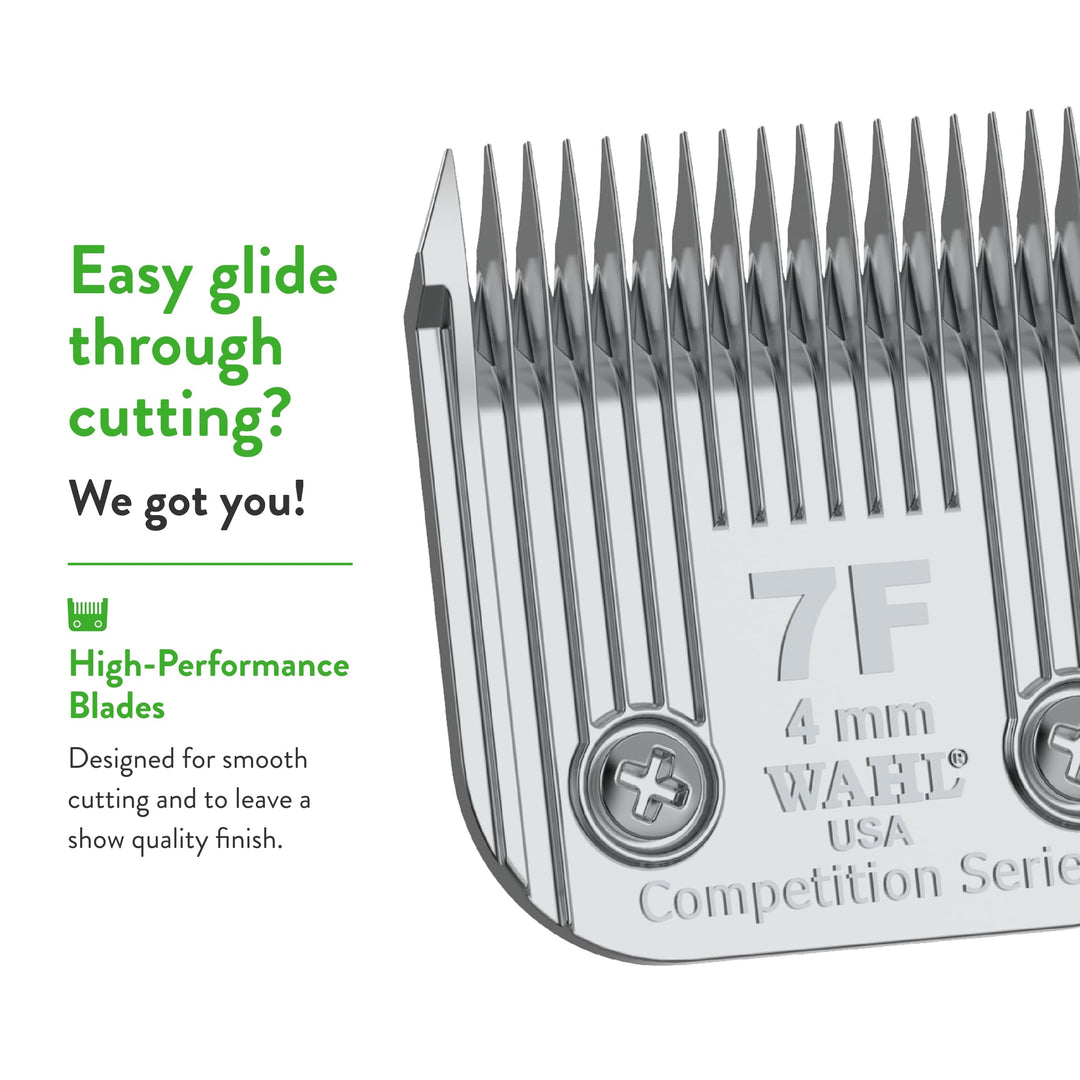 Professional Animal Competition Series Detachable Blade - 4/25-Inch Cut Length, 7F Full Medium (2368-100)