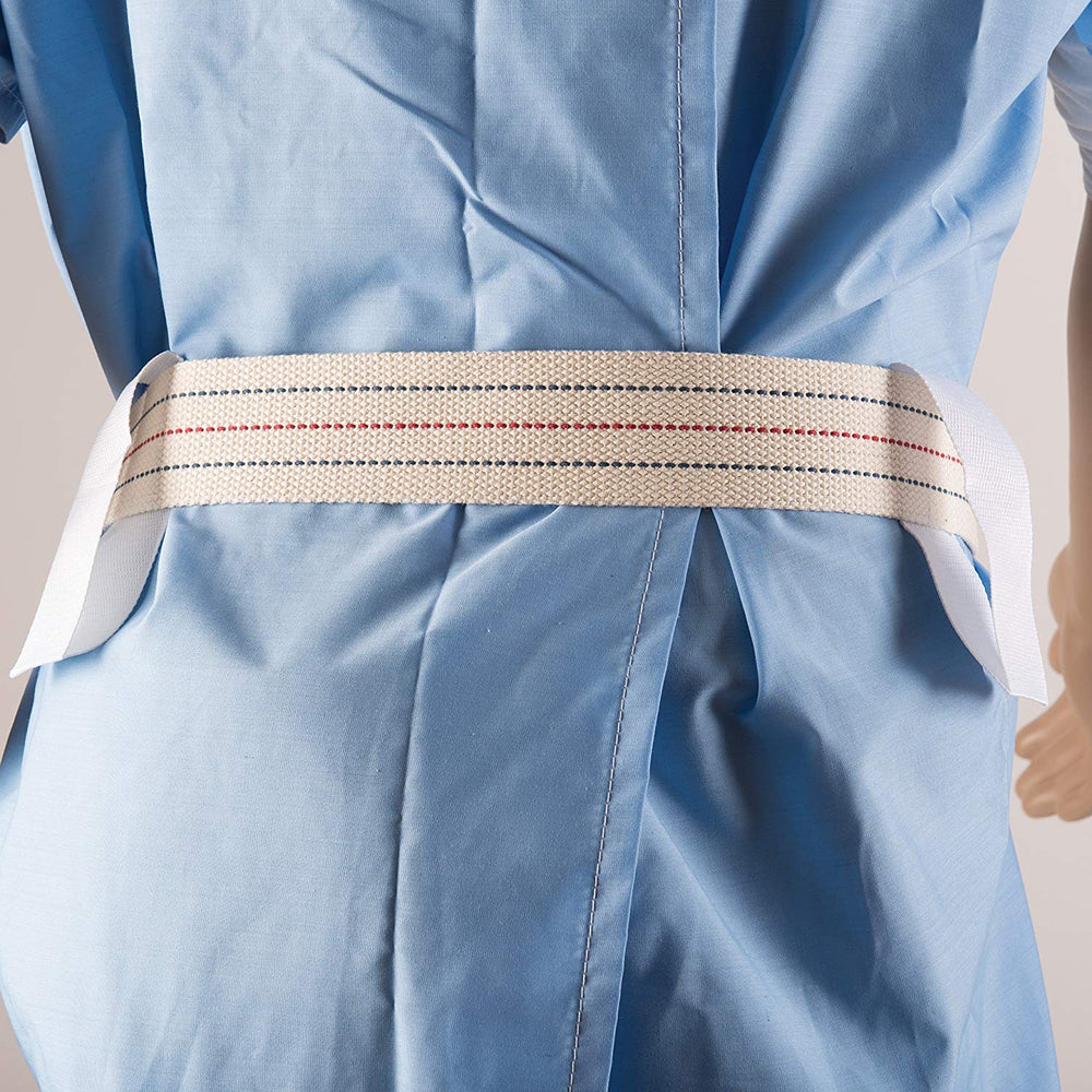 Cotton Physical Therapy Gait Belt Transfer Belt with Handles, Quick Release, 50 Inches