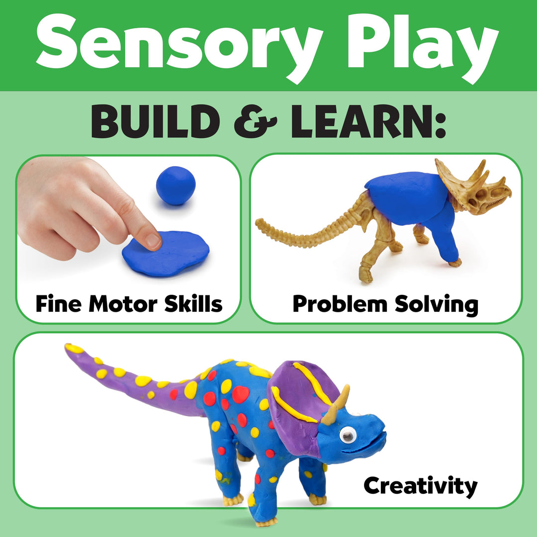Create with Clay Dinosaurs - Build 3 Dinosaur Figures with Modeling Clay, small