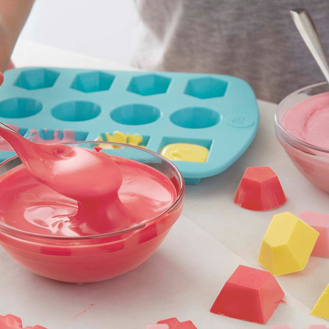 Silicone Gem Shapes Candy Mold, 12-Cavity
