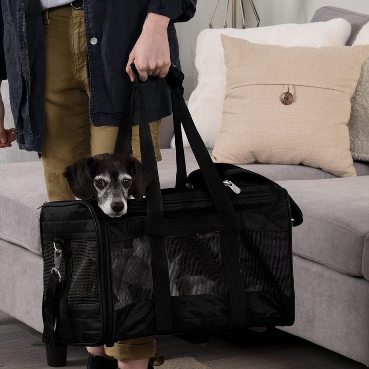 Original Deluxe Travel Pet Carrier, Airline Approved - Black, Large
