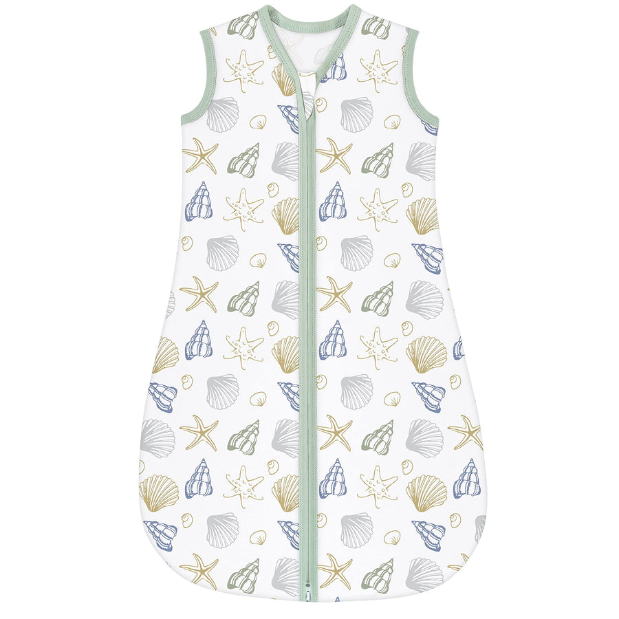 Baby Sleep Sack 0-6 Months 100% Cotton Unisex Baby Sleeping Bag 0.5 TOG Toddler Wearable Blankets Comfortable (Small)