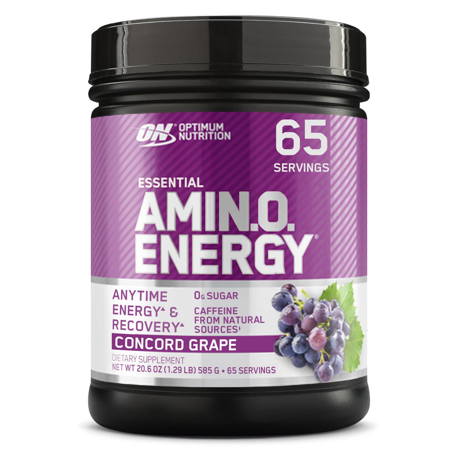 Amino Energy - Pre Workout with Green Tea, BCAA, Amino Acids, Keto Friendly, Green Coffee Extract, Energy Powder - Concord Grape, 65 Servings (Packaging May Vary)