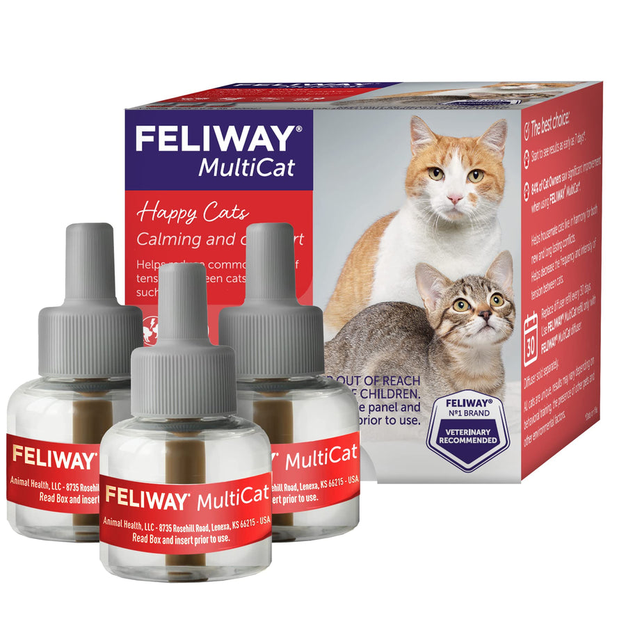 MultiCat Calming Pheromone, 30 Day Refill - 3 Pack
