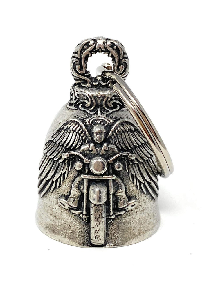 - Motorcycle Angel Biker Bell Accessory or Key Chain for Luck on the Road - Made in the USA
