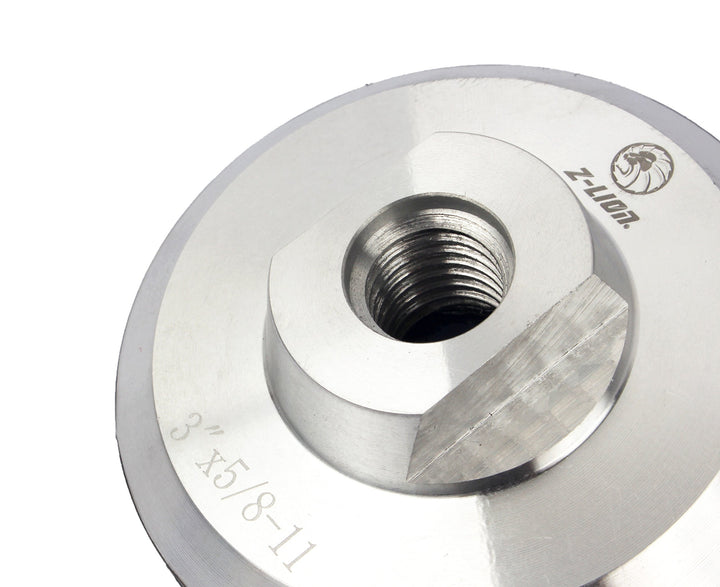 Aluminum Backer Pad 3 Inch Hook and Loop Backing Pad with 5/8-11 Thread
