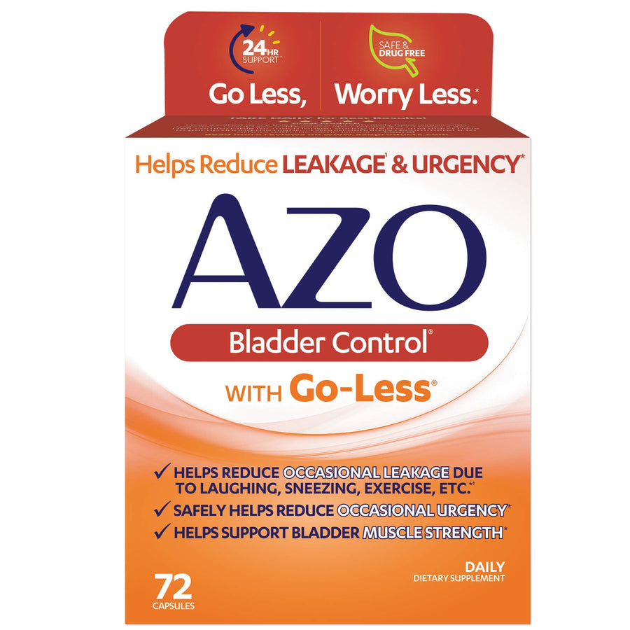 Bladder Control with Go-Less Daily Supplement | Helps Reduce Occasional Urgency, leakage due to laughing, sneezing and exercise††† | 72 Capsules
