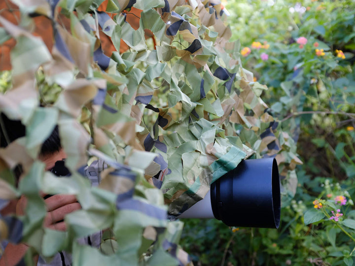 Camo Netting, 6.5ft x 20ft 2m x 6m Woodland Camouflage Net for Hunting Blind Sunshade Camping Watching Hide Airsoft Shooting Military Theme Party Decorations Privacy Fence Screen