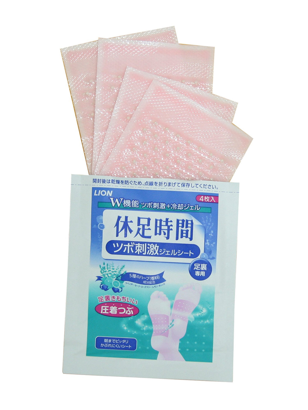 LION Acupressure stimulus Foot Patch Relieve Tired Resting Time Neat Foot (3Set)