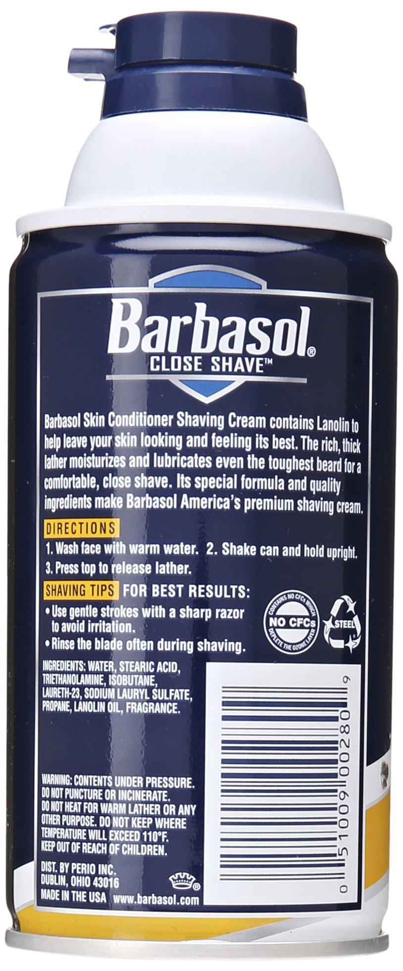 Skin Conditioner Thick and Rich Shaving Cream for Men, 10 Ounce