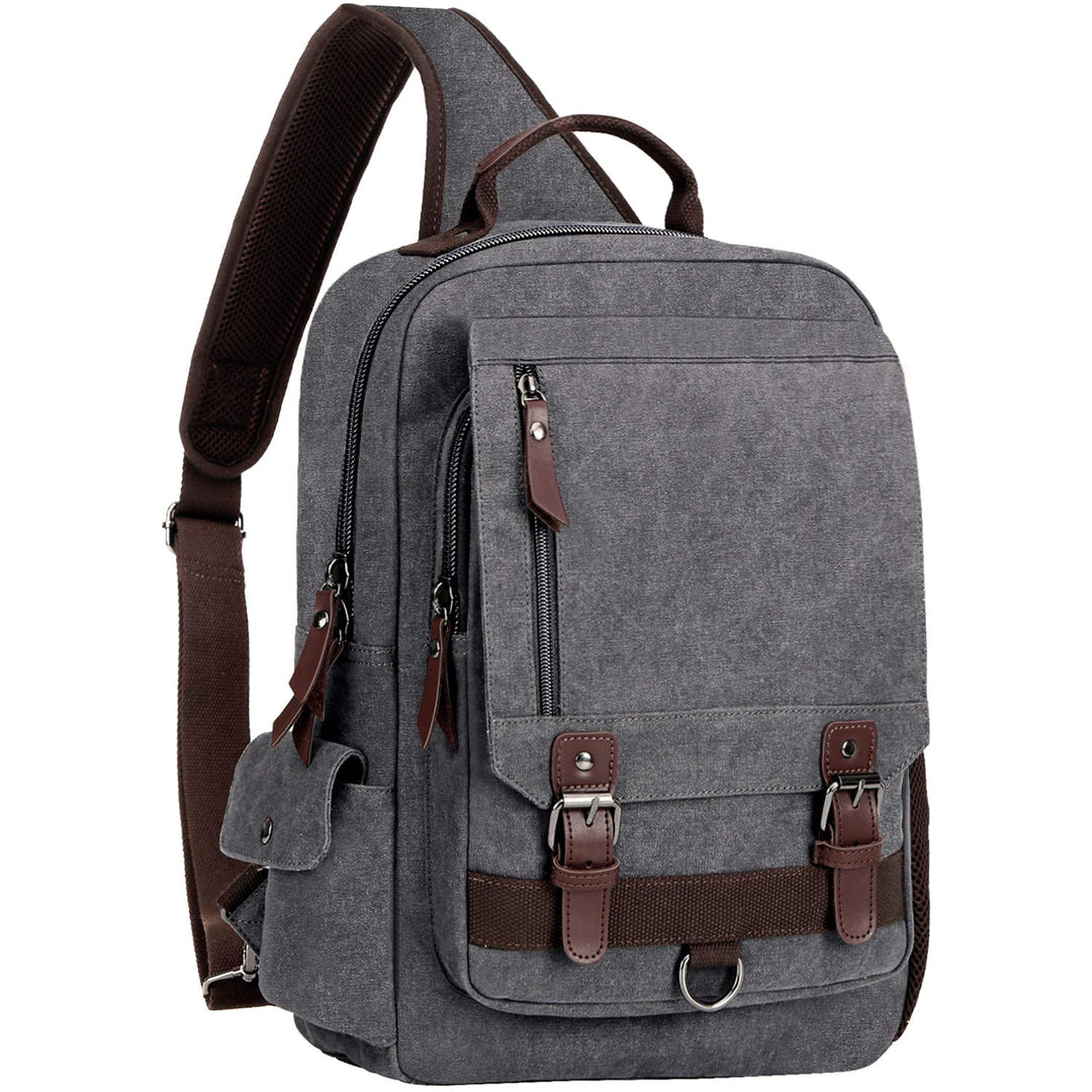 Sling Bag for Men Sling Backpack Laptop Messenger Bag Fit 15.6