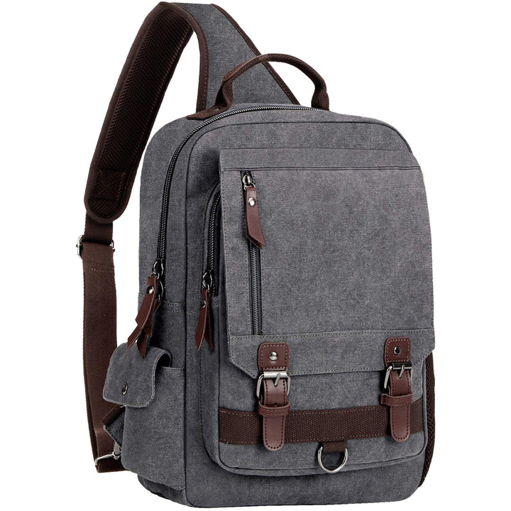 Sling Bag for Men Sling Backpack Laptop Messenger Bag Fit 15.6