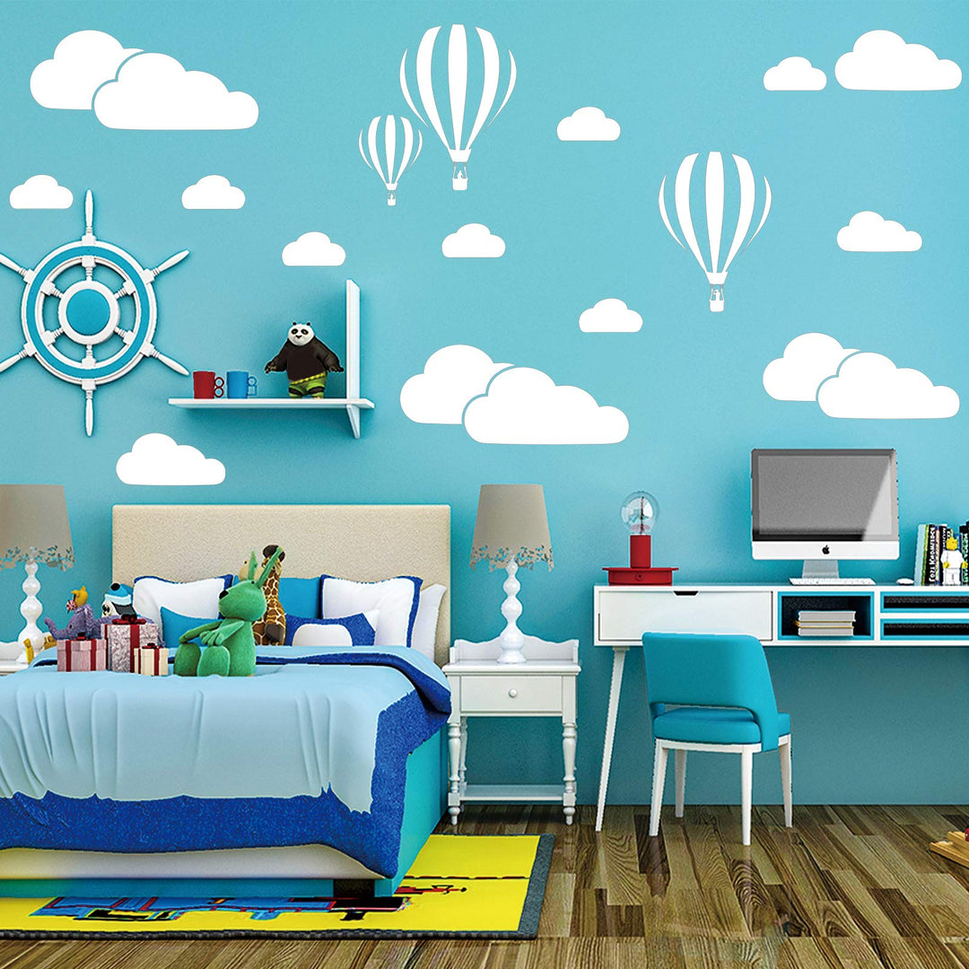 White Clouds Stickers
