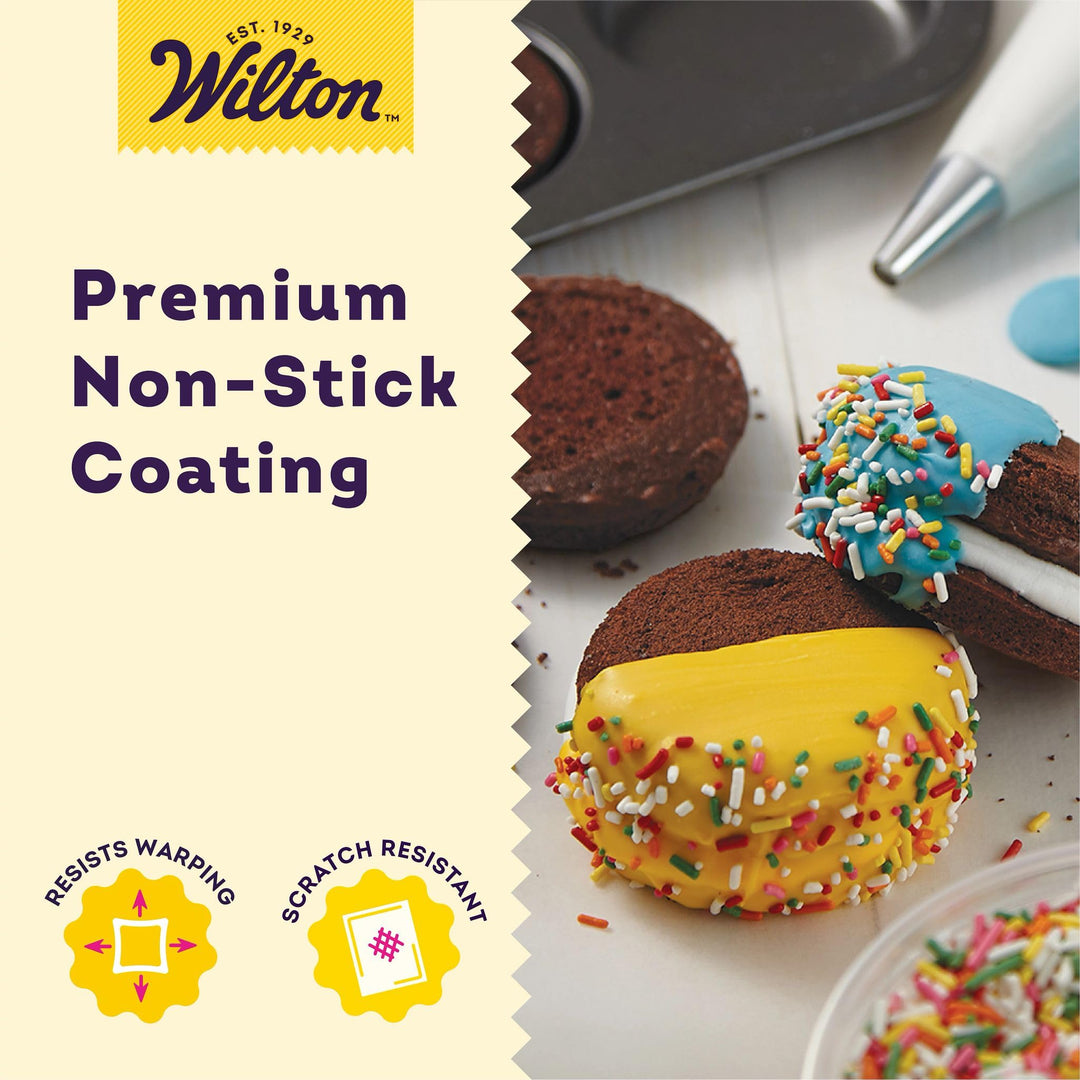 Perfect Results 12-Cavity Muffin Top Pan, Made without PFAS Non-Stick Bakeware, Scratch Resistant Baking Pan (Steel), the Must-Have Kitchen Essential.