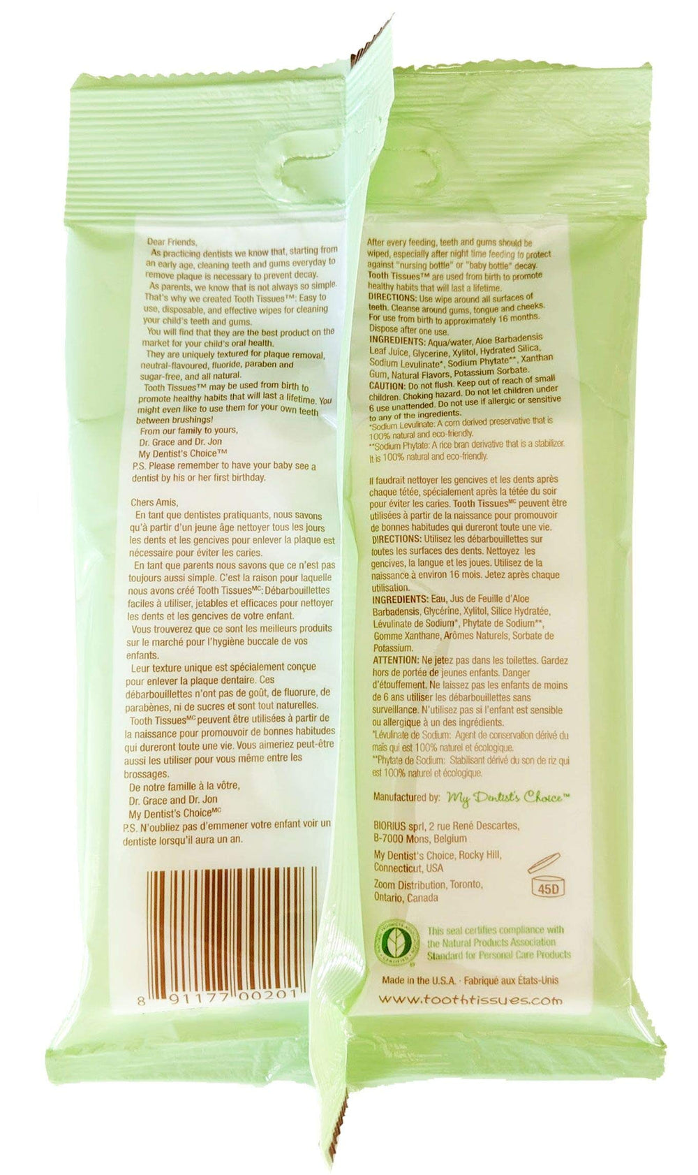 MY DENTISTS CHOICE Tooth Tissues 30 Pack, 30 CT