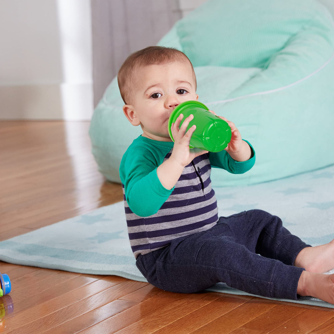 Take & Toss Spill Proof Sippy Cups - Rainbow Party Pack - Reusable Toddler Cups - Kids Cups and Snap On Lids for Ages 9 Months and Up - 20 Count
