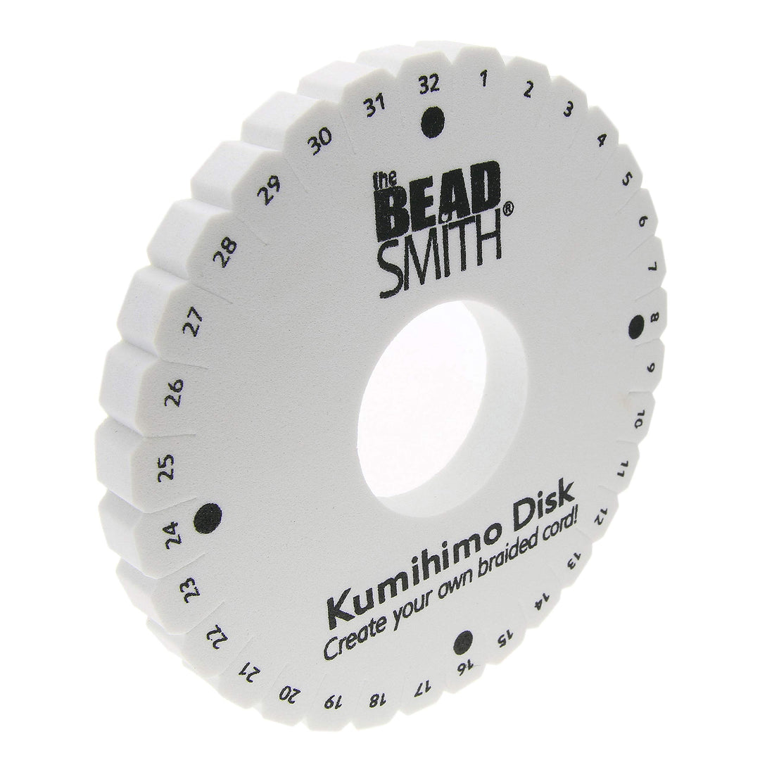 Round Kumihimo Disk, 6 inch Diameter, 3/8” Thick Dense Foam, Jewelry Tools for Braiding, 1 disks