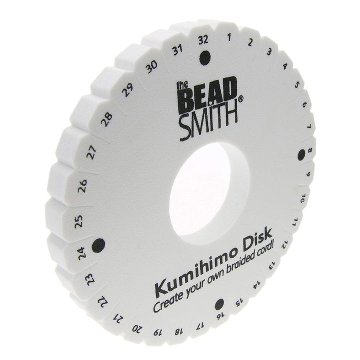 Round Kumihimo Disk, 6 inch Diameter, 3/8” Thick Dense Foam, Jewelry Tools for Braiding, 1 disks