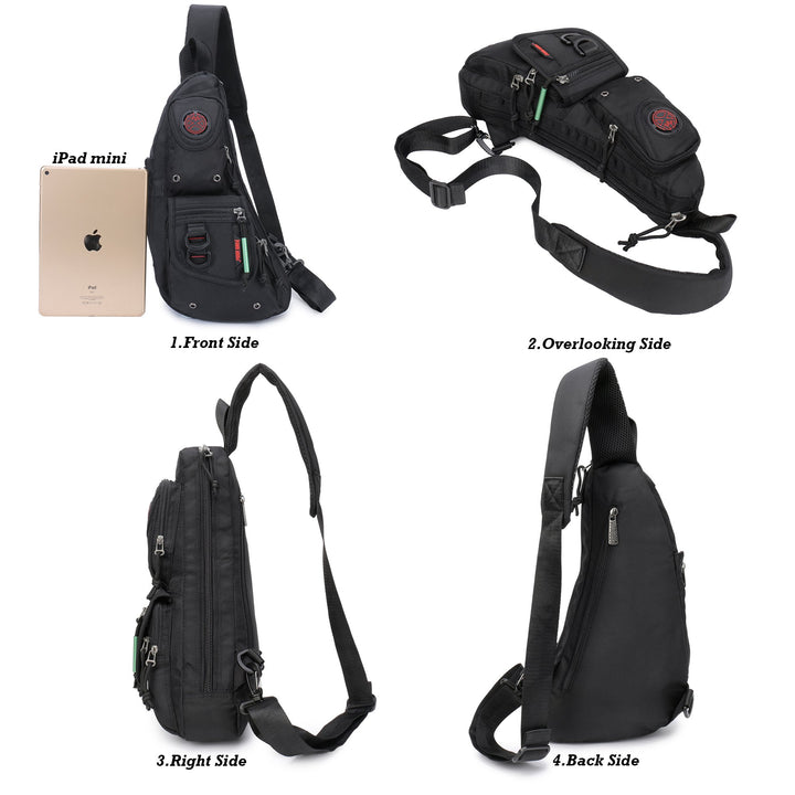 Sling Backpacks, Sling Chest Bags Shoulder Fanny Pack Crossbody Bags for Men Women Outdoor Travel