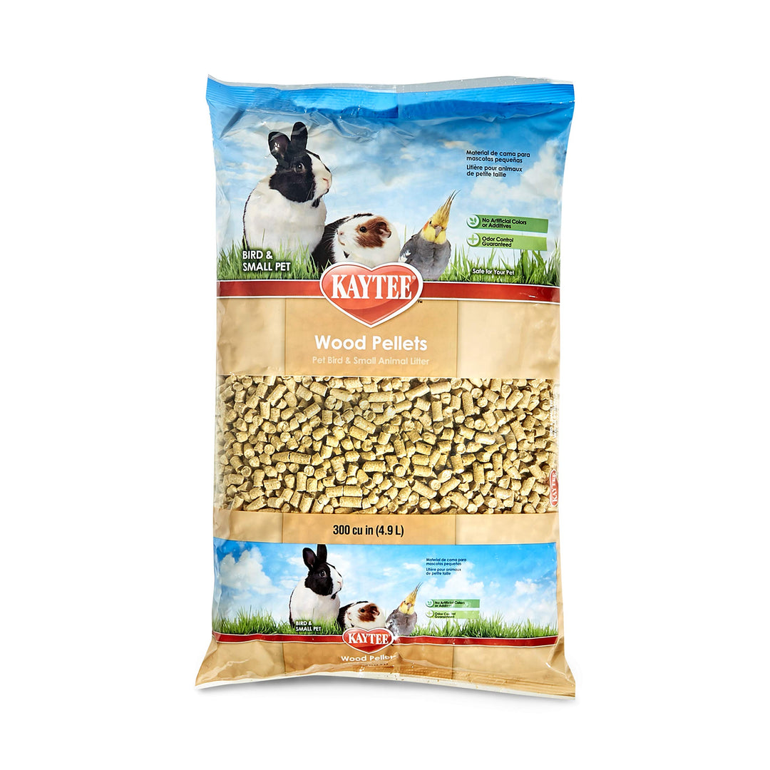 Wood Pellets Pet Bird & Small Animal Litter for Ferrets, Guinea Pigs, Rats, Chinchillas, Hamsters, Gerbils, Rabbits, Mice, Hedgehogs and Dwarf Hamsters, 4.9 Liter, 8 Pound Bag
