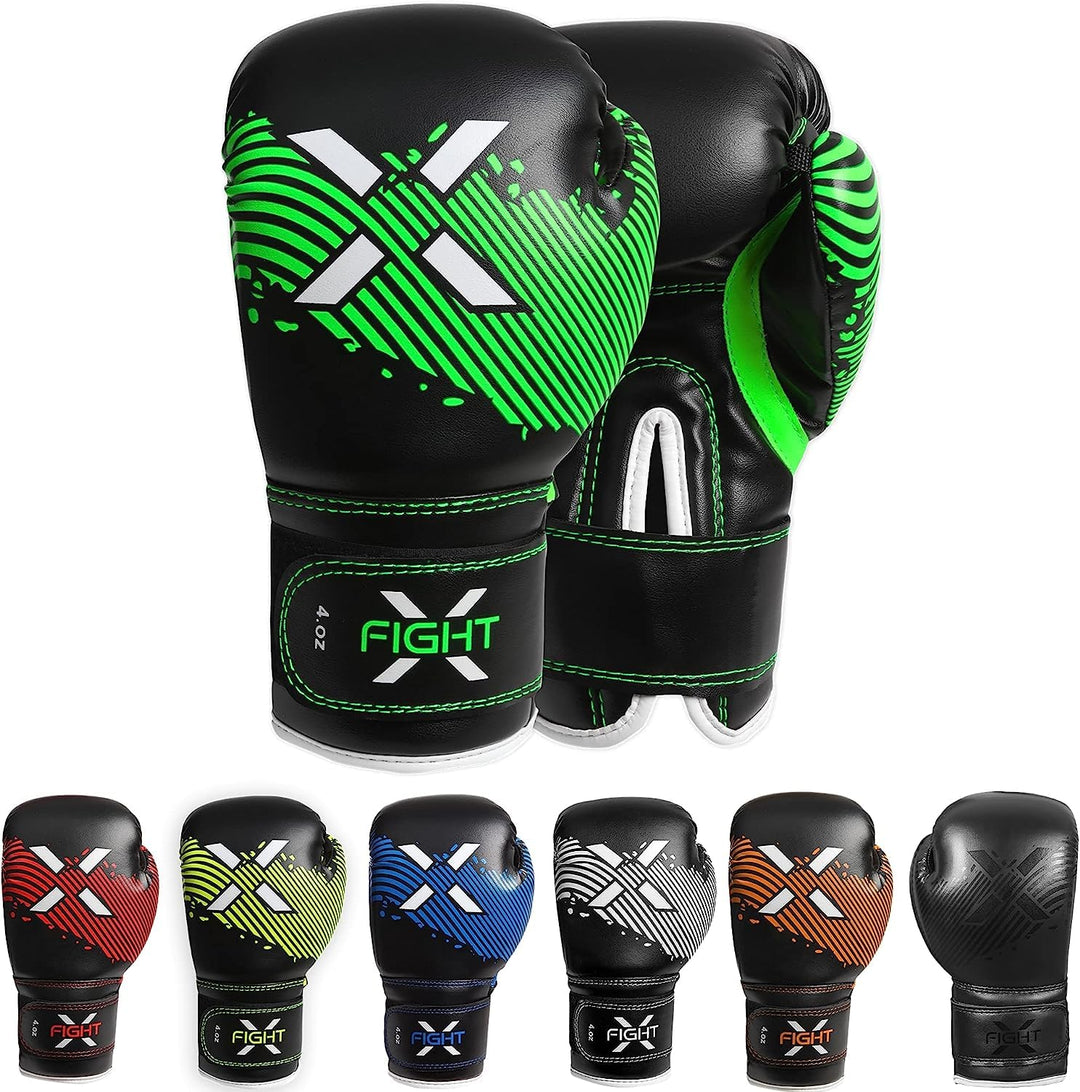 Kids Boxing Gloves for 3-8 Years 4 6 Oz Training MMA Boys Girls Kickboxing Punching Gloves for Training, Punching Bag, Muay Thai, MMA (Blue, 4oz)