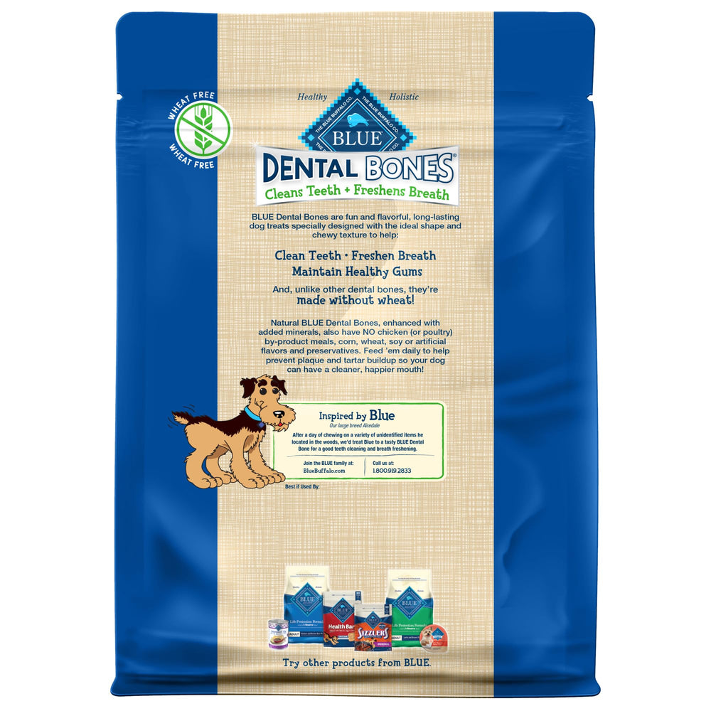 Dental Bones Mini Natural Dental Chew Dog Treats Bag Value Pack
