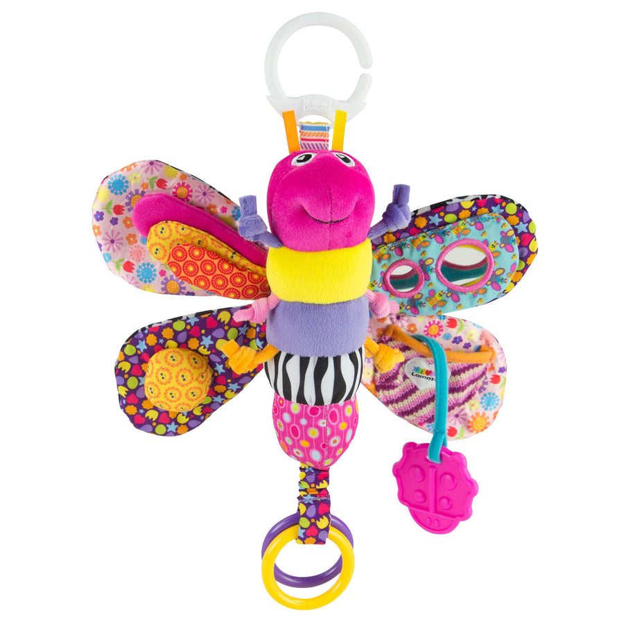 Clip On Car Seat and Stroller Toy - Fifi the Firefly - Crinkle Car Seat Toys and Stroller Toys - Sensory Toys for Babies - Travel Toys for Car - Infant Toys Ages 0 Months and Up