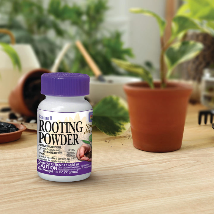Bontone II Rooting Powder, 1.25 oz Ready-to-Use Dust for Houseplants and Transplants Speeds Root Development