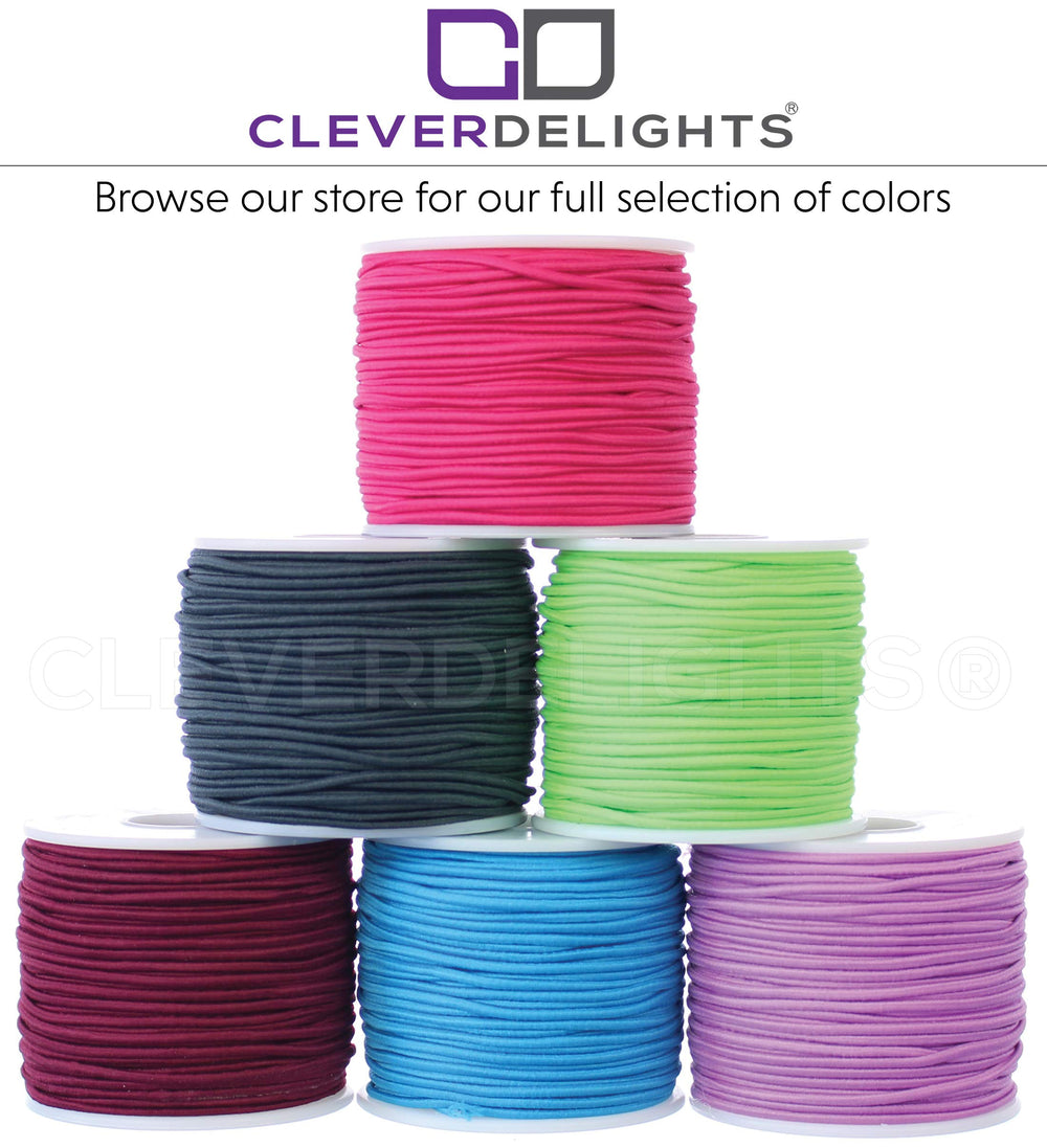 2mm (1/16) Elastic Cord - Blue Charcoal - 150 Feet