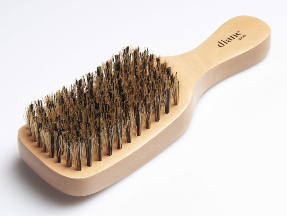 Curved Reinforced Boar Club Extra Firm Bristles D1001