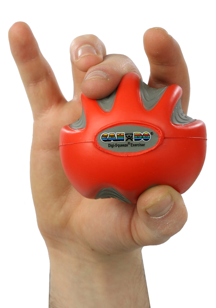 10-1981 Digi-Squeeze Hand Exerciser, Medium, Red-Light