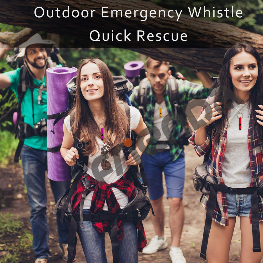 35 Pieces Emergency Whistle with Keychain, Aluminum Emergency Survival Whistle for Camping Hiking Hunting Outdoors Sports, Loud Sound, 7 Colors