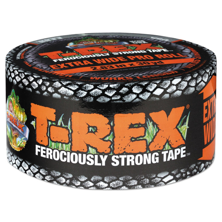 T-REX Ferociously Strong Tape, Duct Tape with UV Resistant & Waterproof Backing for Wood Brick Concrete and More, 30 yd x 2.83, Gunmetal Gray, 1-Roll (241358)