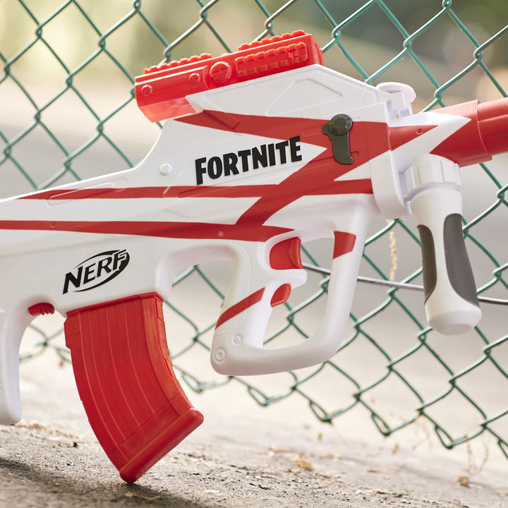Fortnite B-AR Motorized Dart Blaster - Fortnite Converge Wrap, Motorized 10-Dart Blasting, 10-Dart Clip, 10 Official Elite Darts (Frustration-Free Packaging)