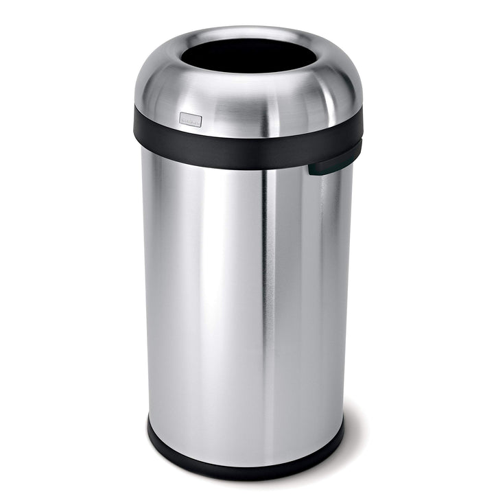 Bullet Open Top Trash Can, Commercial Grade, Heavy Gauge Stainless Steel, 60 L / 16 Gal