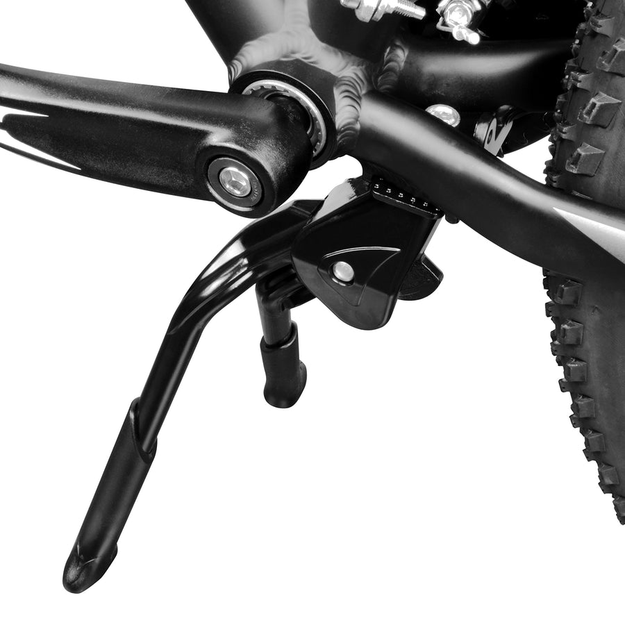 Bike Kickstand, Ebike Heavy Duty, Center Mount Bicycle Stand - Length Adjustable, Foldable Double Leg for 24-28 Bikes