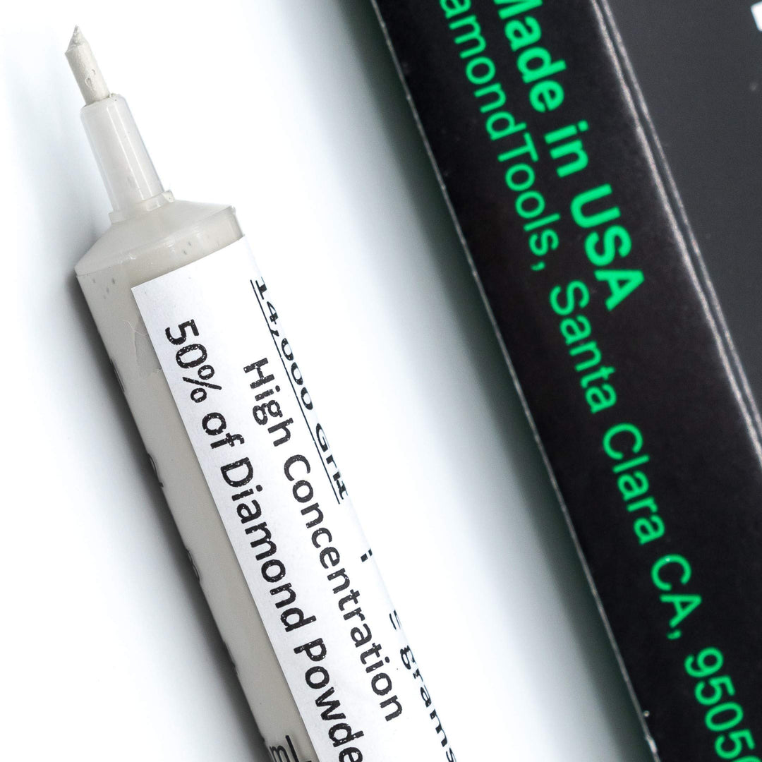 Diamond Polishing Compound Polishing Paste USA Made 14,000 Grit 0-1 Microns for Marble Glass Metal Rock Jewelry Resin Silver Chrome Gemstone with High Concentration of Diamond Powder