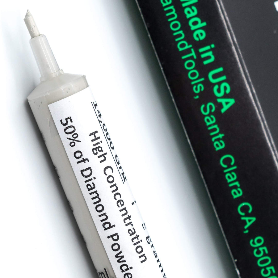 Diamond Polishing Compound Polishing Paste USA Made 14,000 Grit 0-1 Microns for Marble Glass Metal Rock Jewelry Resin Silver Chrome Gemstone with High Concentration of Diamond Powder
