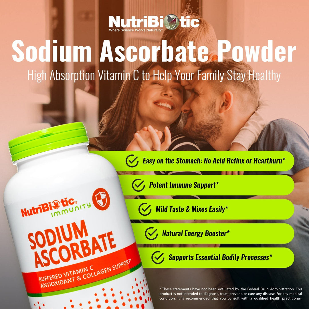- Sodium Ascorbate Buffered Vitamin C Powder, 16 Oz | Vegan, Non-Acidic & Easier on Digestion Than Ascorbic Acid | Essential Immune Support & Antioxidant Supplement | Gluten & GMO Free