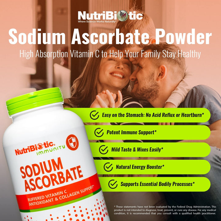 - Sodium Ascorbate Buffered Vitamin C Powder, 16 Oz | Vegan, Non-Acidic & Easier on Digestion Than Ascorbic Acid | Essential Immune Support & Antioxidant Supplement | Gluten & GMO Free